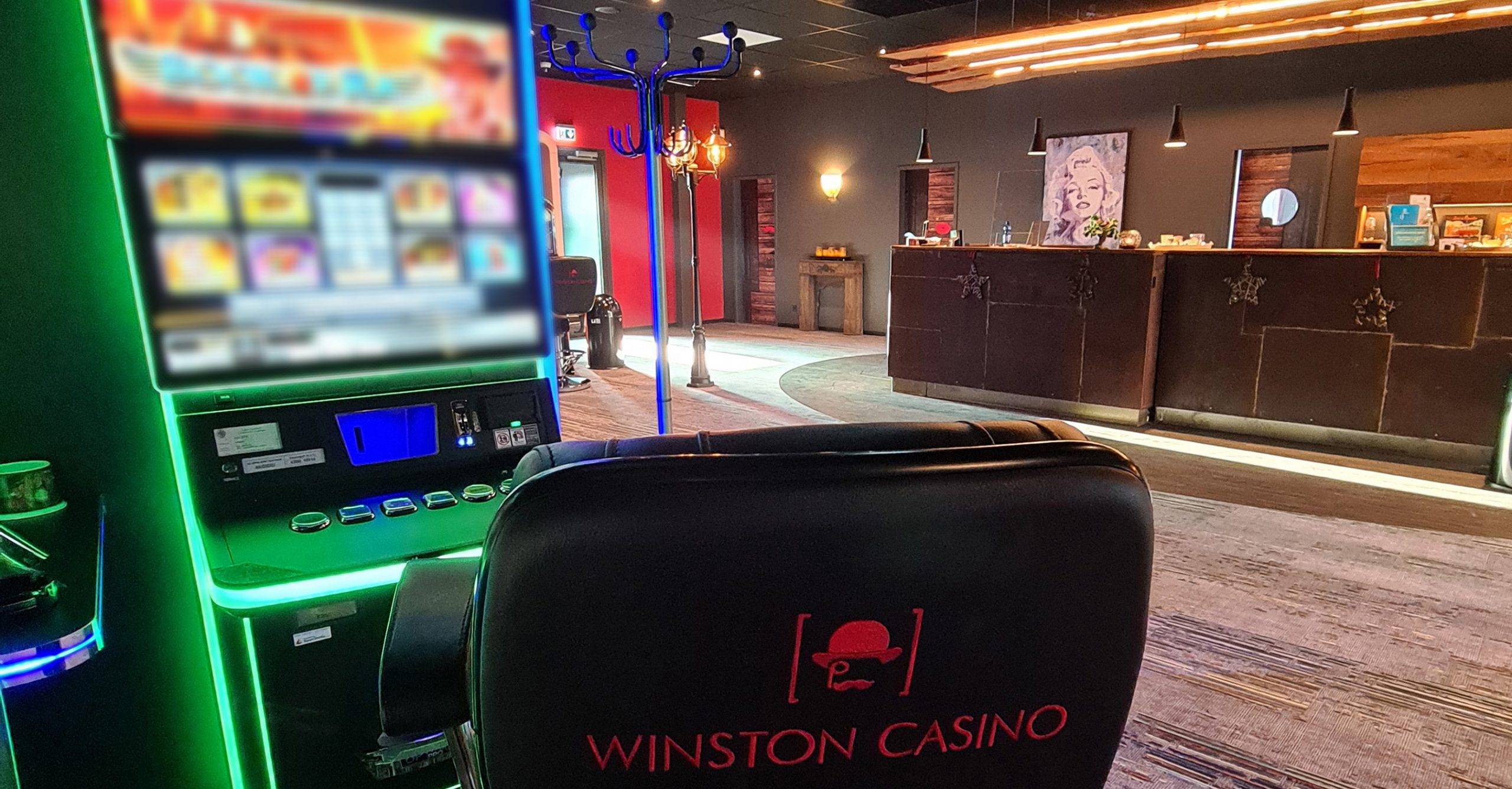 Spielautomaten in der Spielhalle Winston Casino
